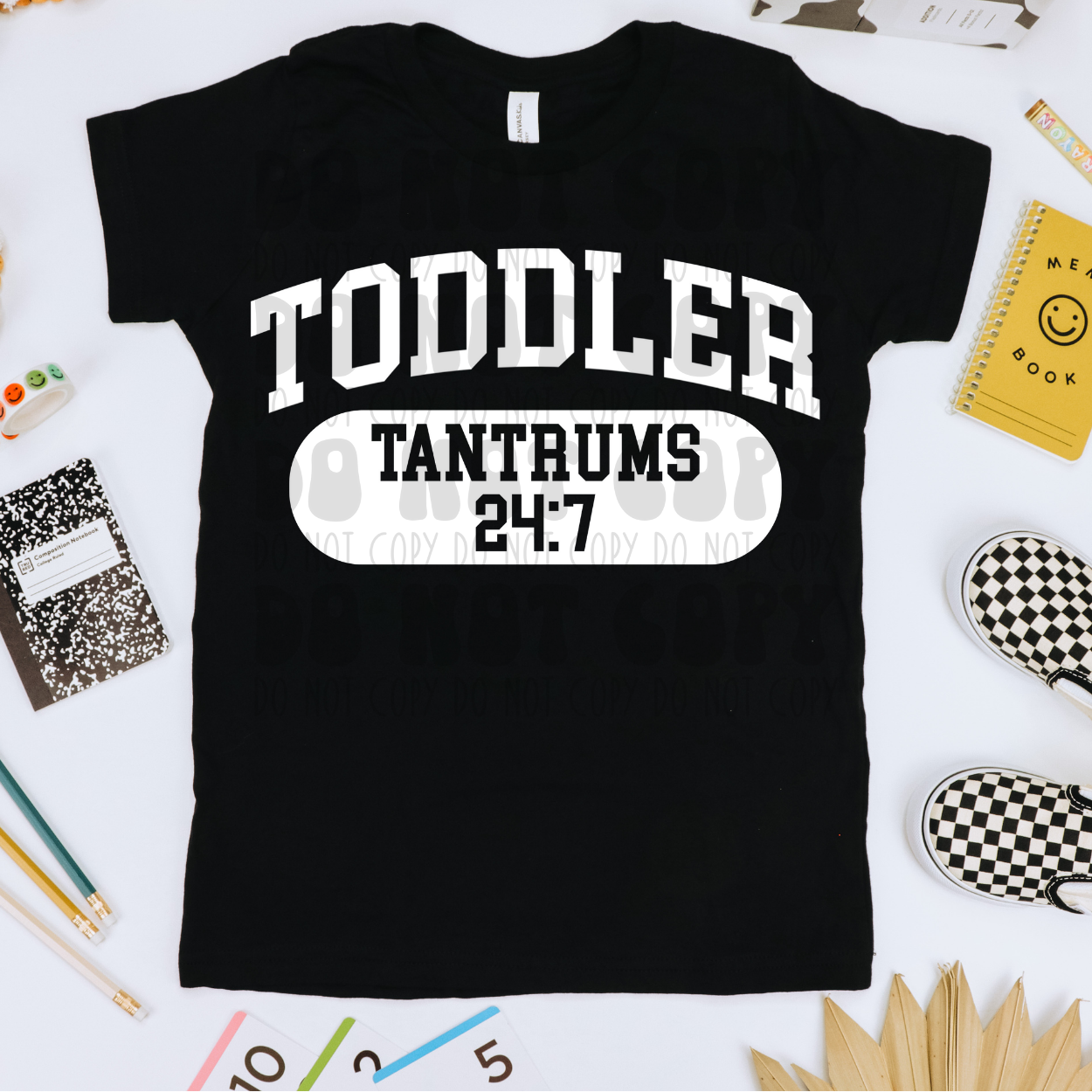 VARSITY TODDLER - WHITE - DTF TRANSFER