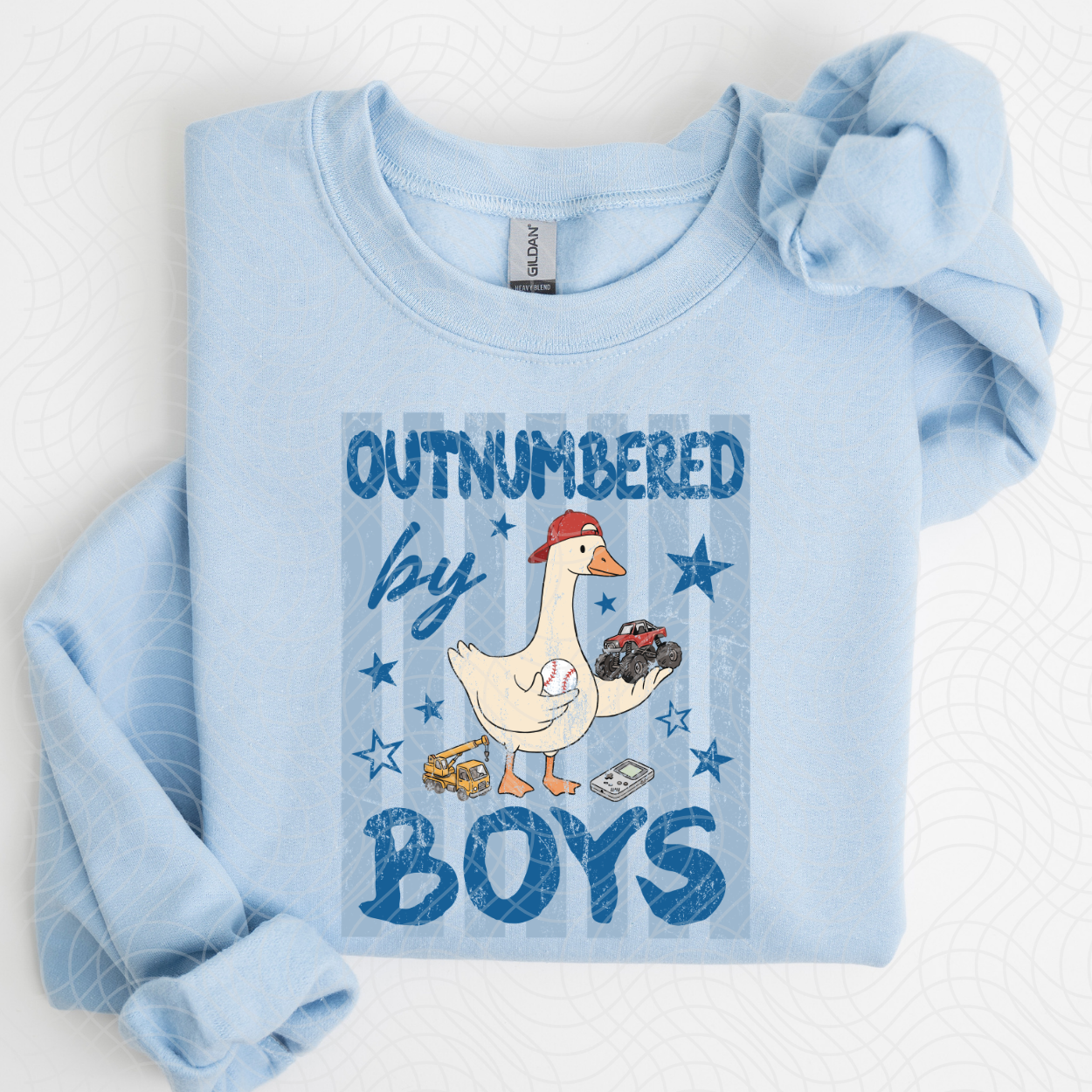 OUTNUMBERED BY BOYS  - DTF TRANSFER