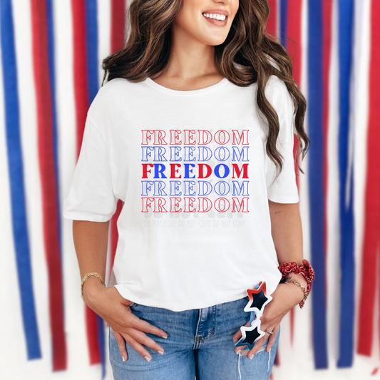 FREEDOM STACKED - DTF TRANSFER