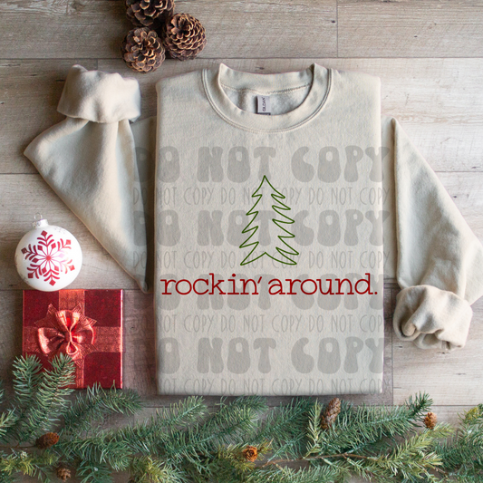 ROCKIN AROUND SIMPLE - DTF TRANSFER