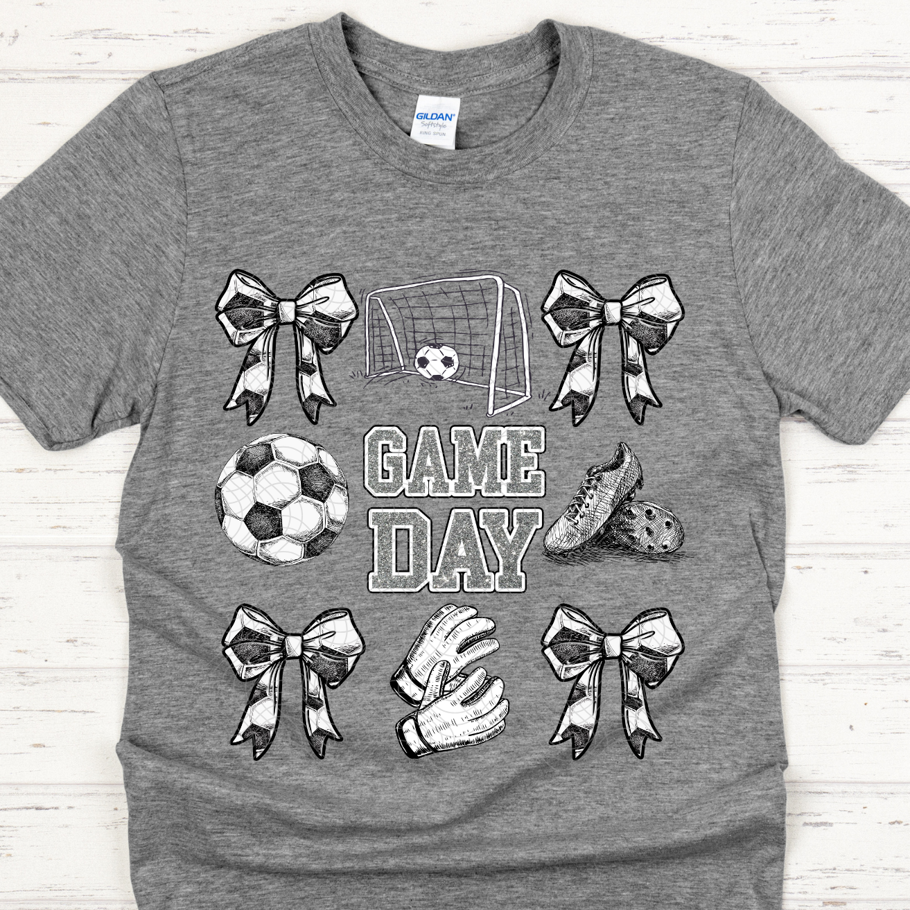 SOCCER GAME DAY BOWS - DTF TRANSFER