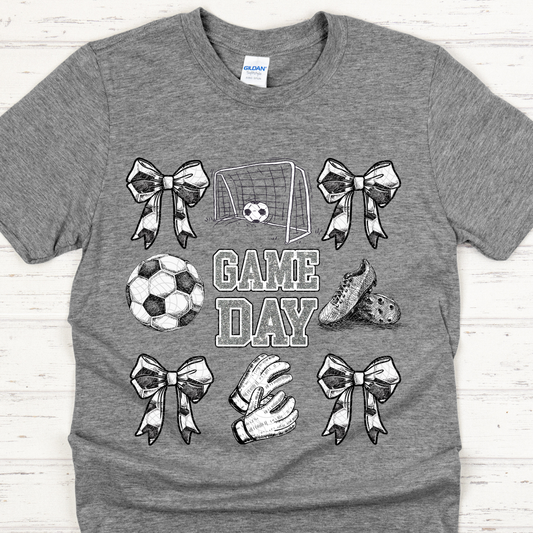 SOCCER GAME DAY BOWS - DTF TRANSFER
