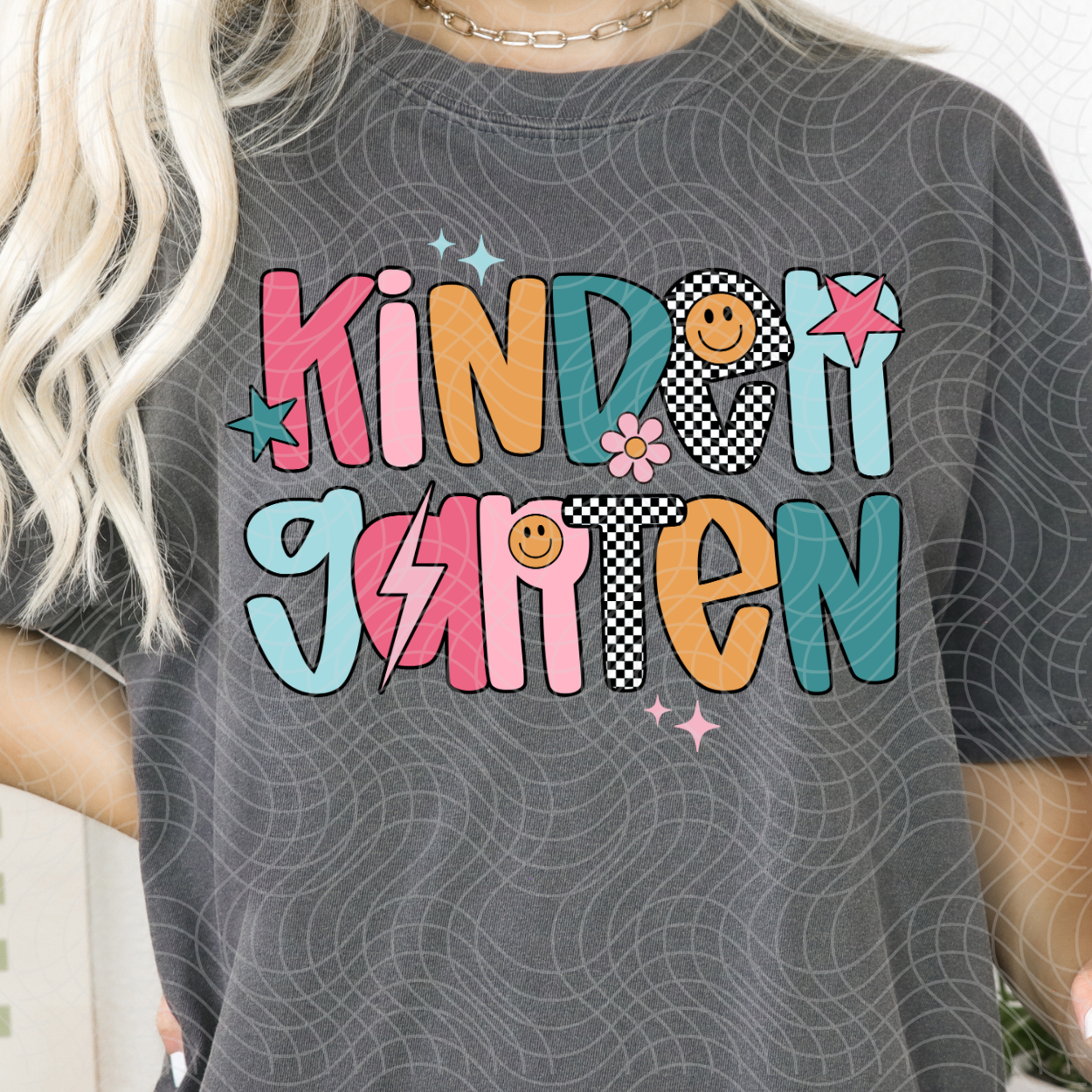 MULIT COLORED KINDERGARTEN - DTF TRANSFER