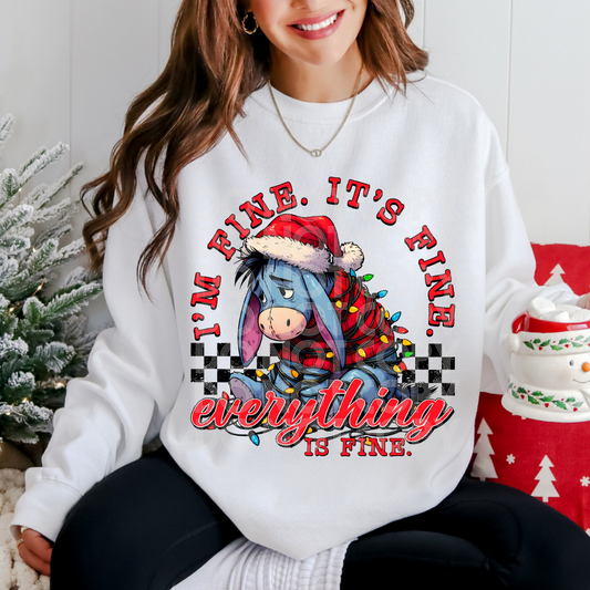 EVERYTHING IS FINE CHRISTMAS - DTF TRANSFER