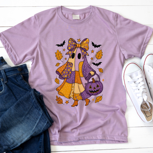 GIRL PATCHWORK GHOST - DTF TRANSFER