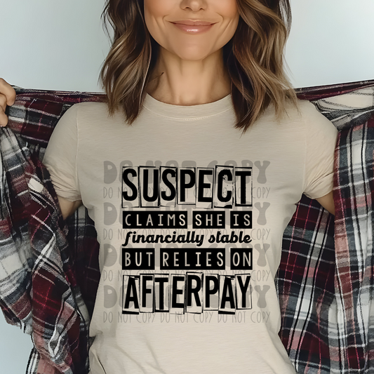 SUSPECT, AFTER PAY - DTF TRANSFER