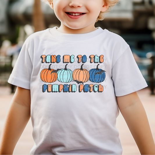 TAKE ME TO THE PUMPKIN PATCH BLUE - DTF TRANSFER