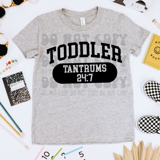 VARSITY TODDLER - BLACK - DTF TRANSFER