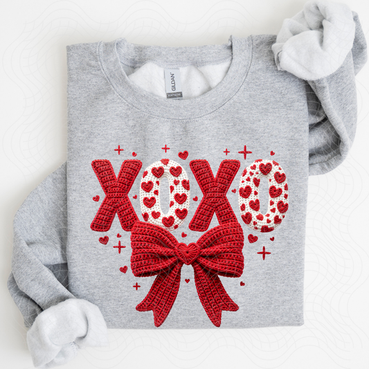 FAUX YARN XOXO - DTF TRANSFER