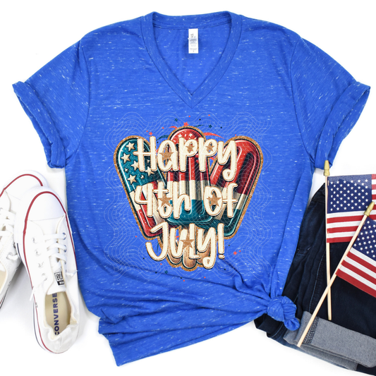 HAPPY 4TH - DTF TRANSFER