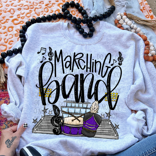 MARCHING BAND PURPLE - DTF TRANSFER