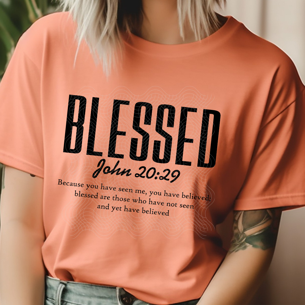 BLESSED BLK - DTF TRANSFER