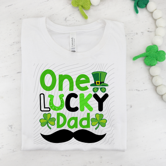 ONE LUCKY DAD - DTF TRANSFER