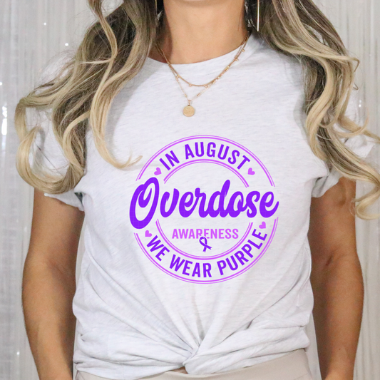 OVERDOSE AWARENESS CIRCLE - DTF TRANSFER