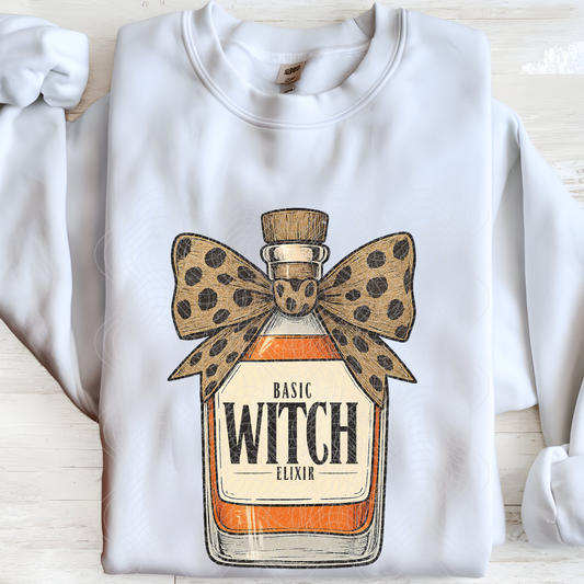 BASIC WITCH DISTRESSED - DTF TRANSFER
