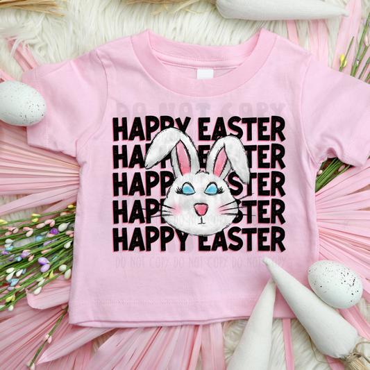 HAPPY EASTER PINK - DTF TRANSFER