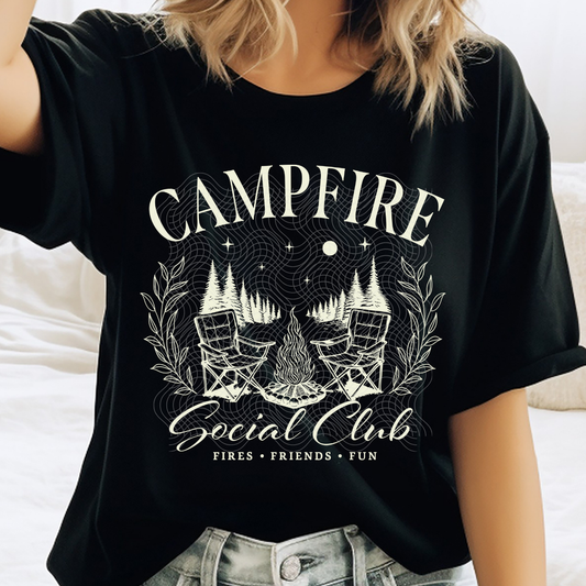 CAMPFIRE SOCIAL CLUB WHT - DTF TRANSFER