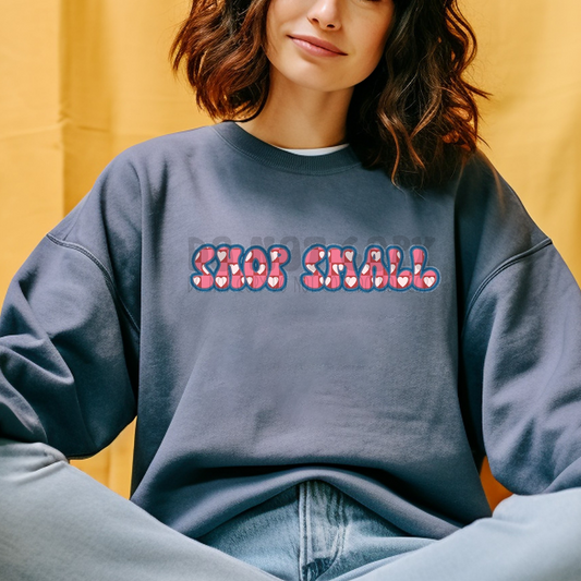 SHOP SMALL FAUX EMBROIDERY - DTF TRANSFER