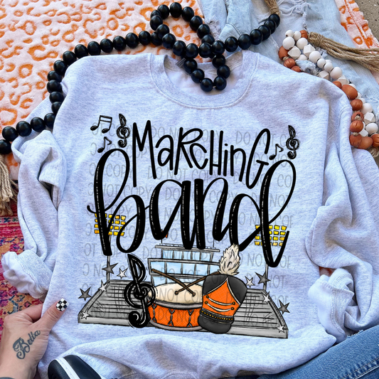 MARCHING BAND ORANGE - DTF TRANSFER