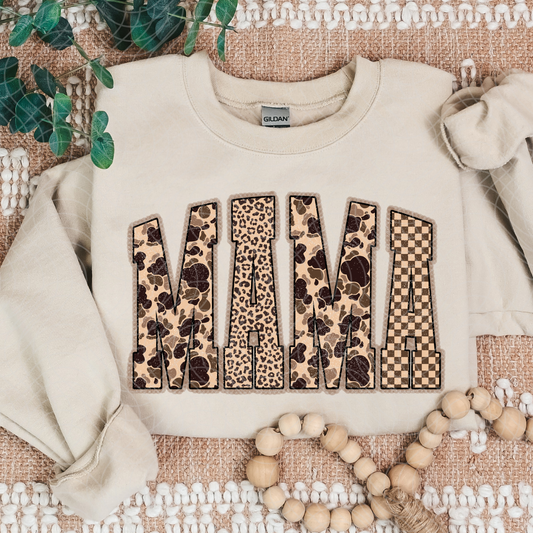 MAMA BROWN CAMO - DTF TRANSFER