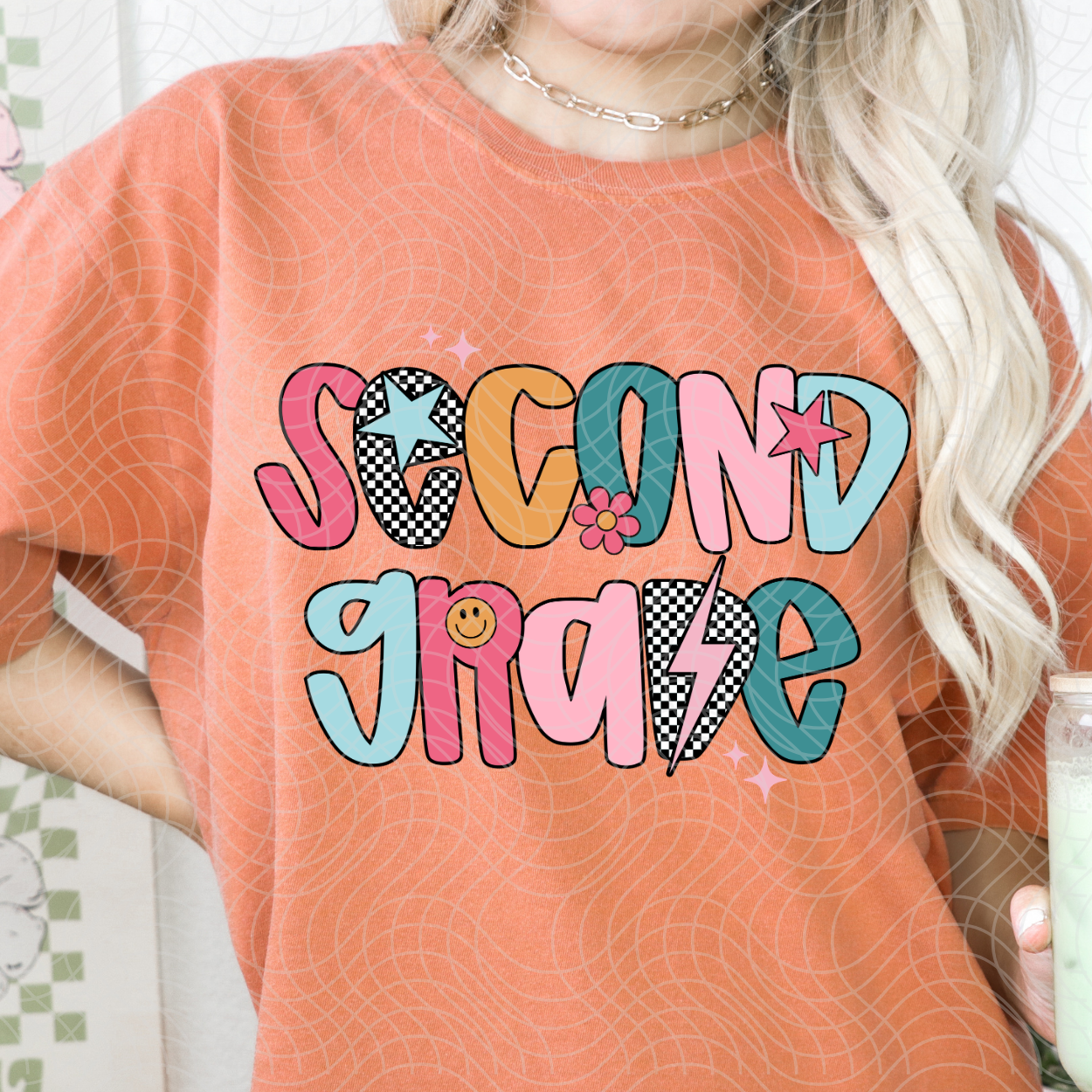 MULIT COLORED SECOND GRADE - DTF TRANSFER