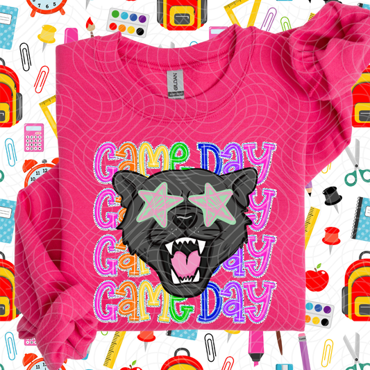 GAME DAY PREPPY PANTHERS - DTF TRANSFER