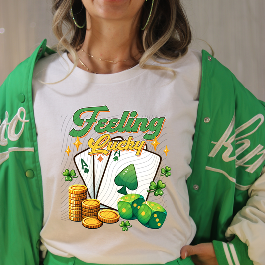 FEELING LUCKY CARDS DICE - DTF TRANSFER