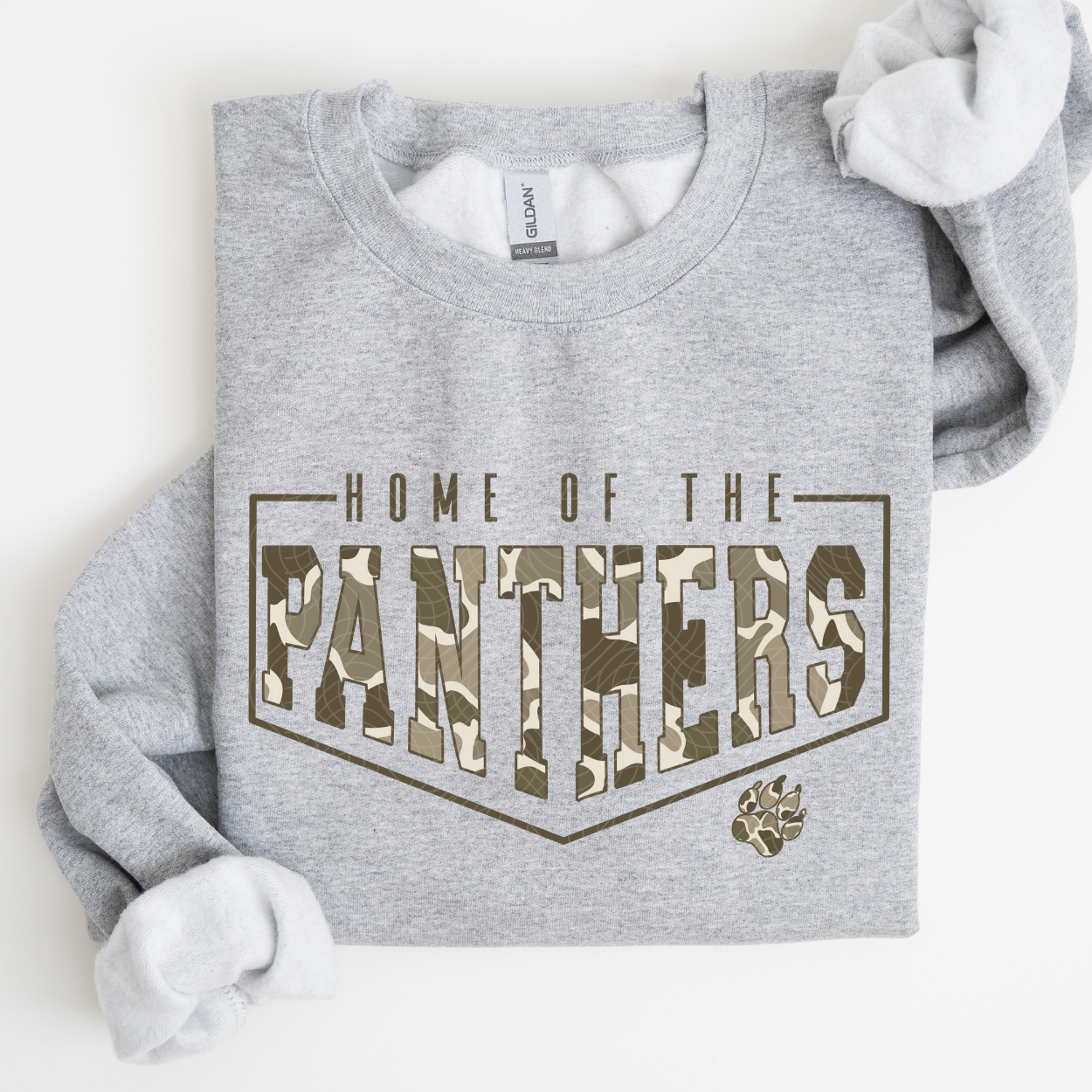 HOME OF THE PANTHERS CAMO - DTF TRANSFER