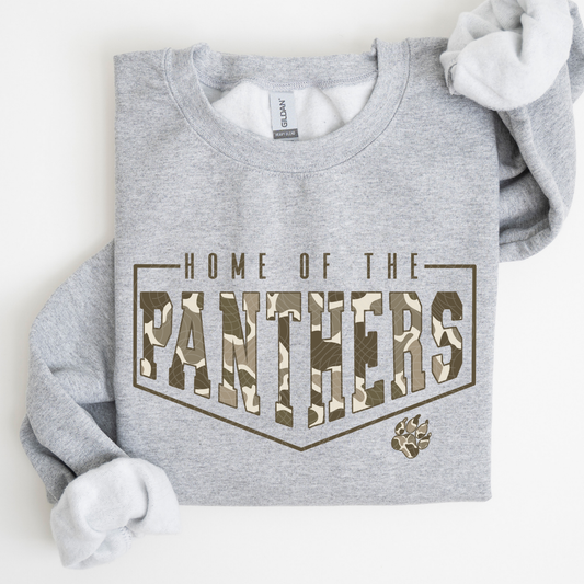 HOME OF THE PANTHERS CAMO - DTF TRANSFER
