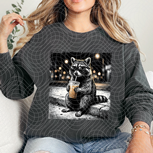 COFFEE RACOON - DTF TRANSFER