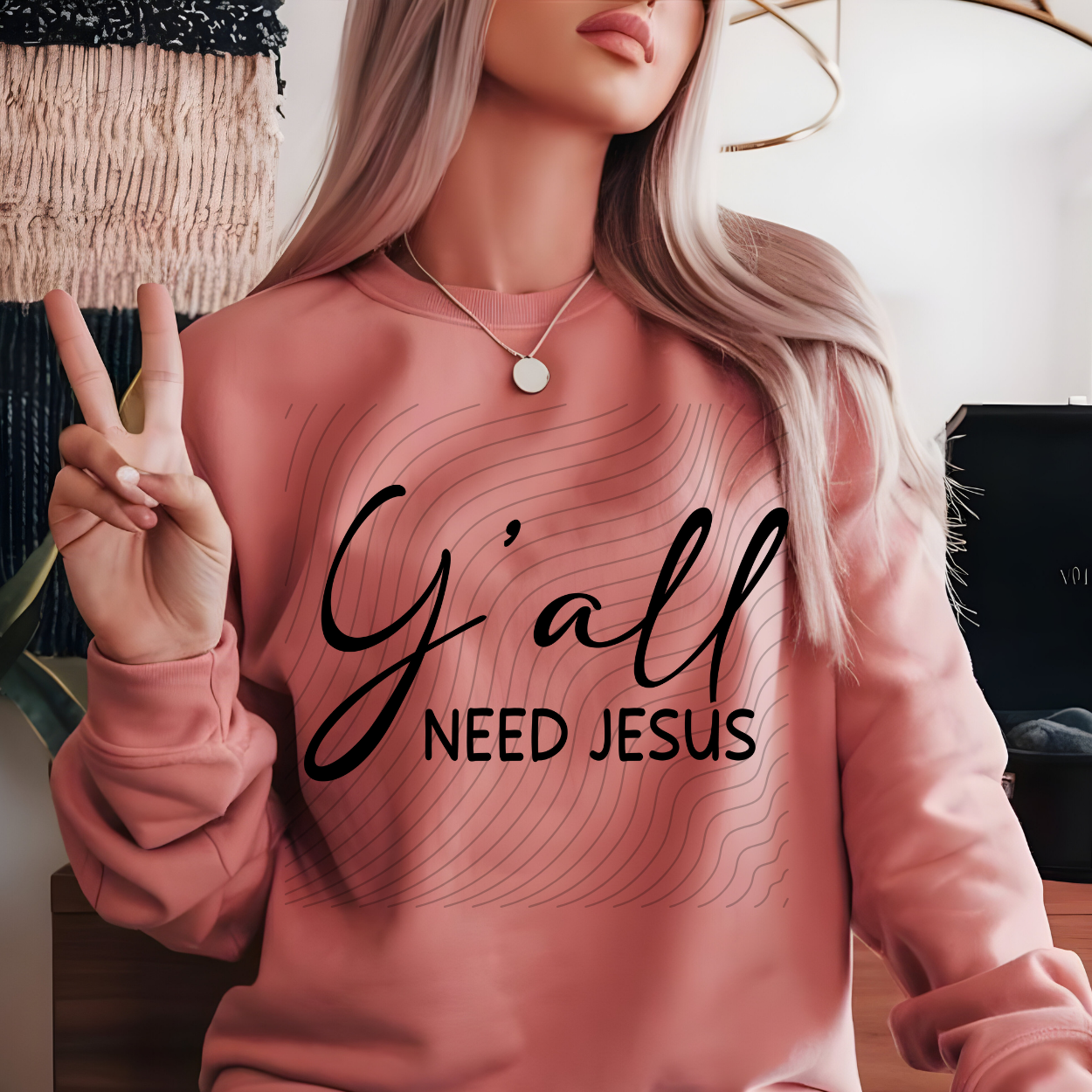 Y'ALL NEED JESUS - DTF TRANSFER