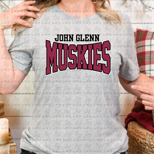 JOHN GLENN MUSKIES VARSITY - DTF TRANSFER