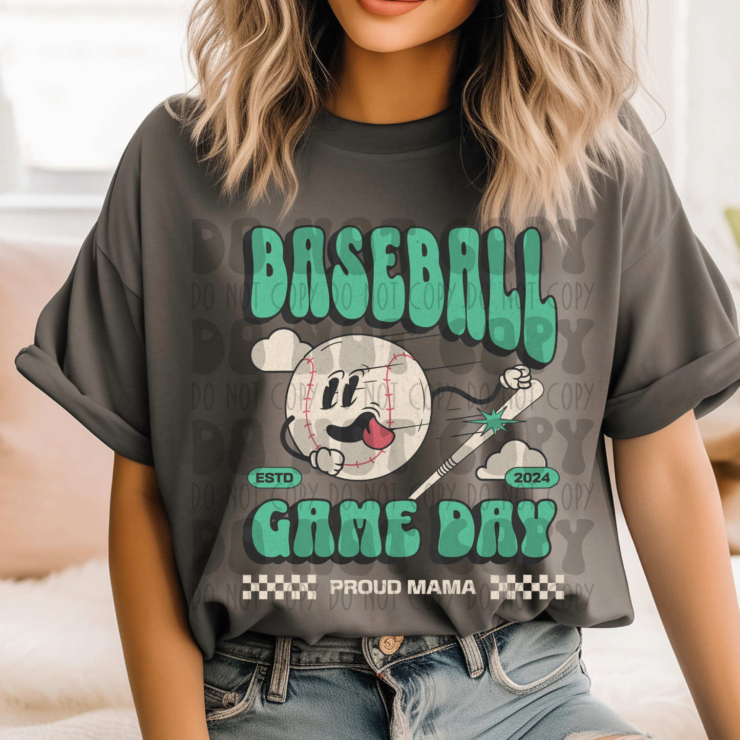 BASEBALL GAME DAY, PROUD MAMA - DTF TRANSFER