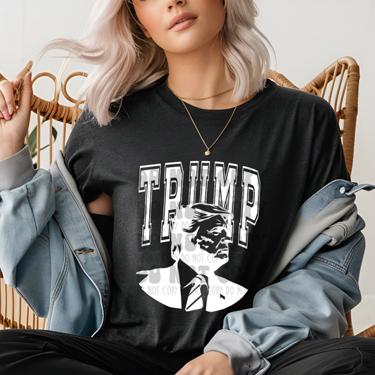 TRUMP ARCHED WHT - DTF TRANSFER
