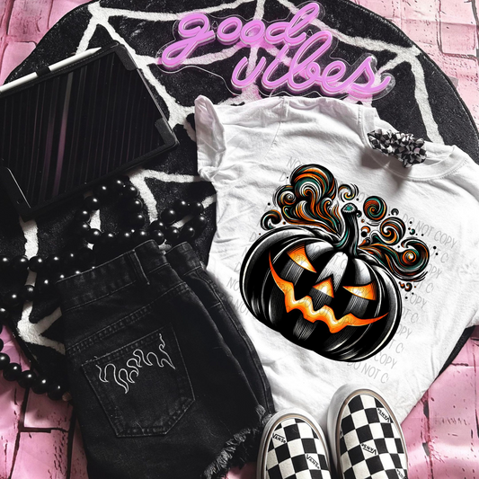 BLACK JACK-O-LANTERN - DTF TRANSFER