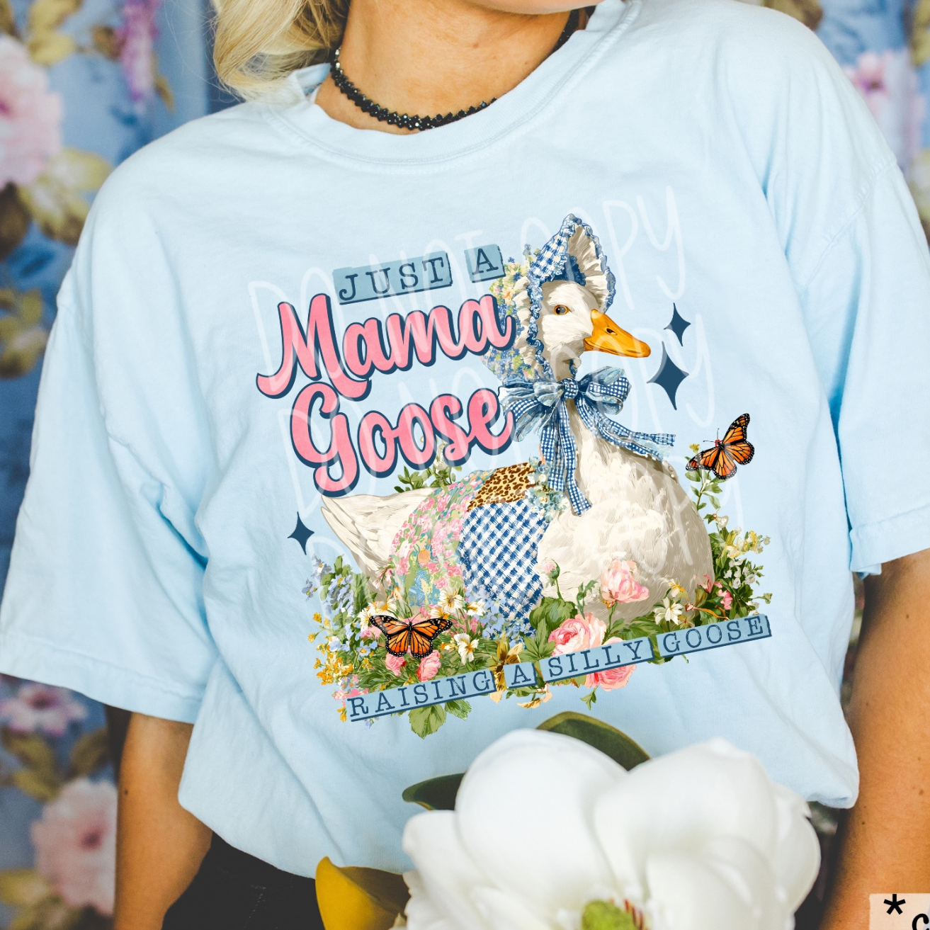 MAMA GOOSE RAISING A SILLY GOOSE - DTF TRANSFER