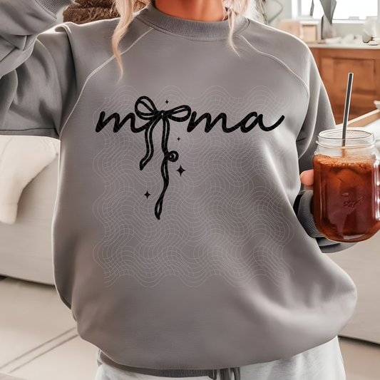 MAMA BLK SCRIPT BOW - DTF TRANSFER