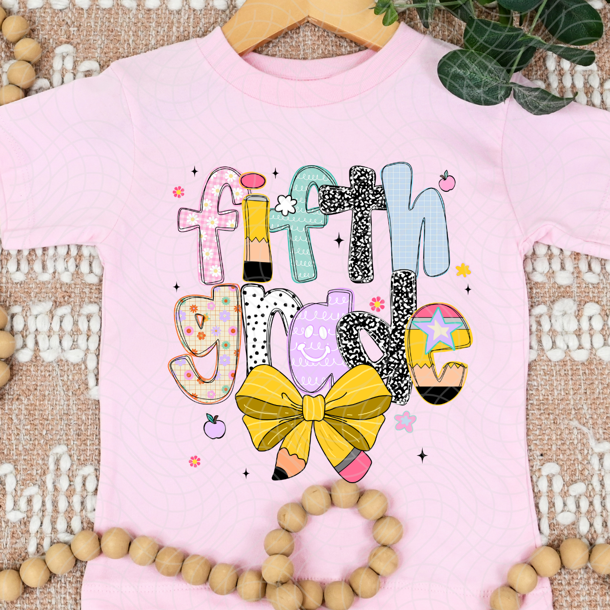 FIFTH PENCIL BOW - DTF TRANSFER