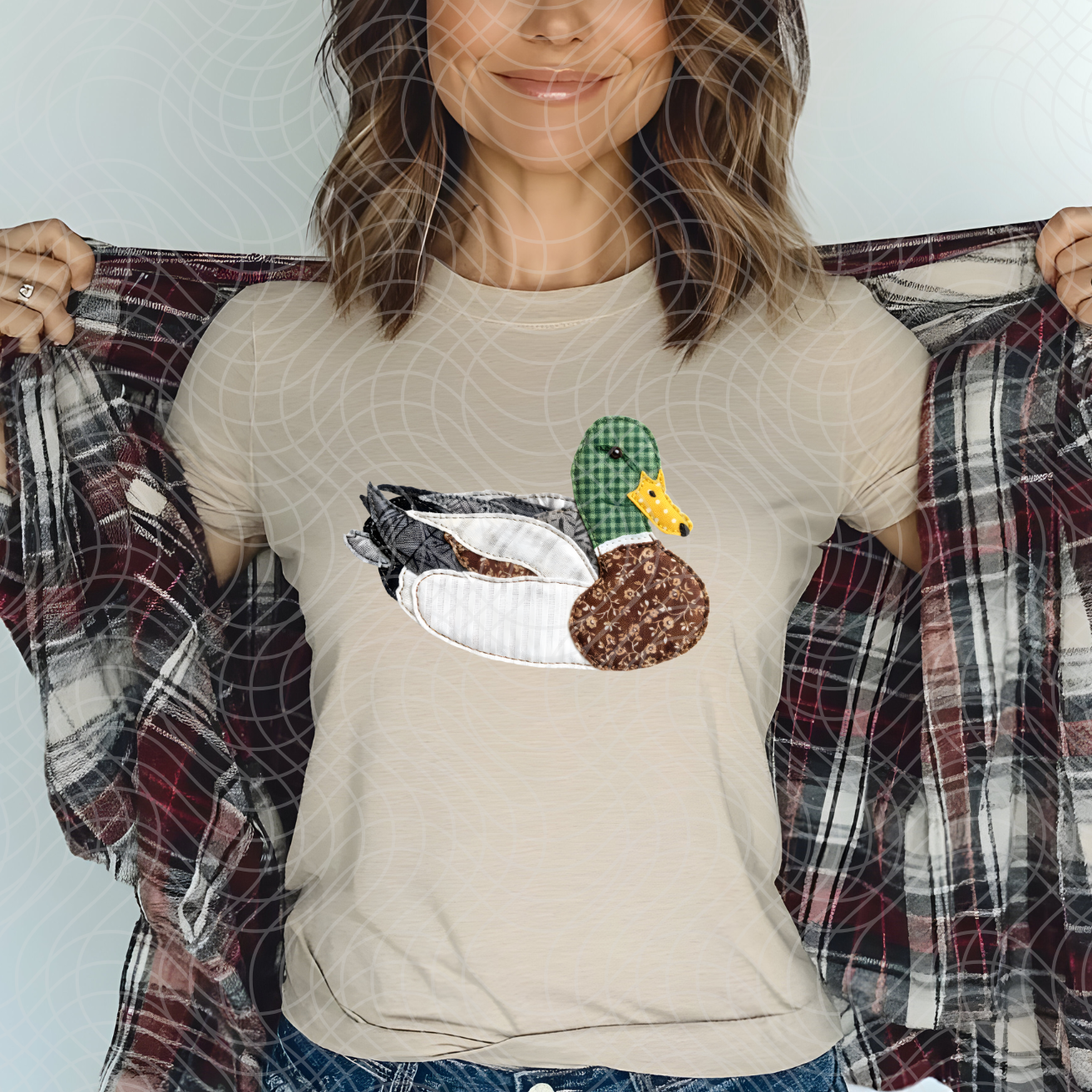 PATCHWORK MALLARD - DTF TRANSFER