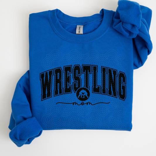 WRESTLING MAMA BLK - DTF TRANSFER