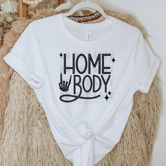 HOME BODY BLK - DTF TRANSFER