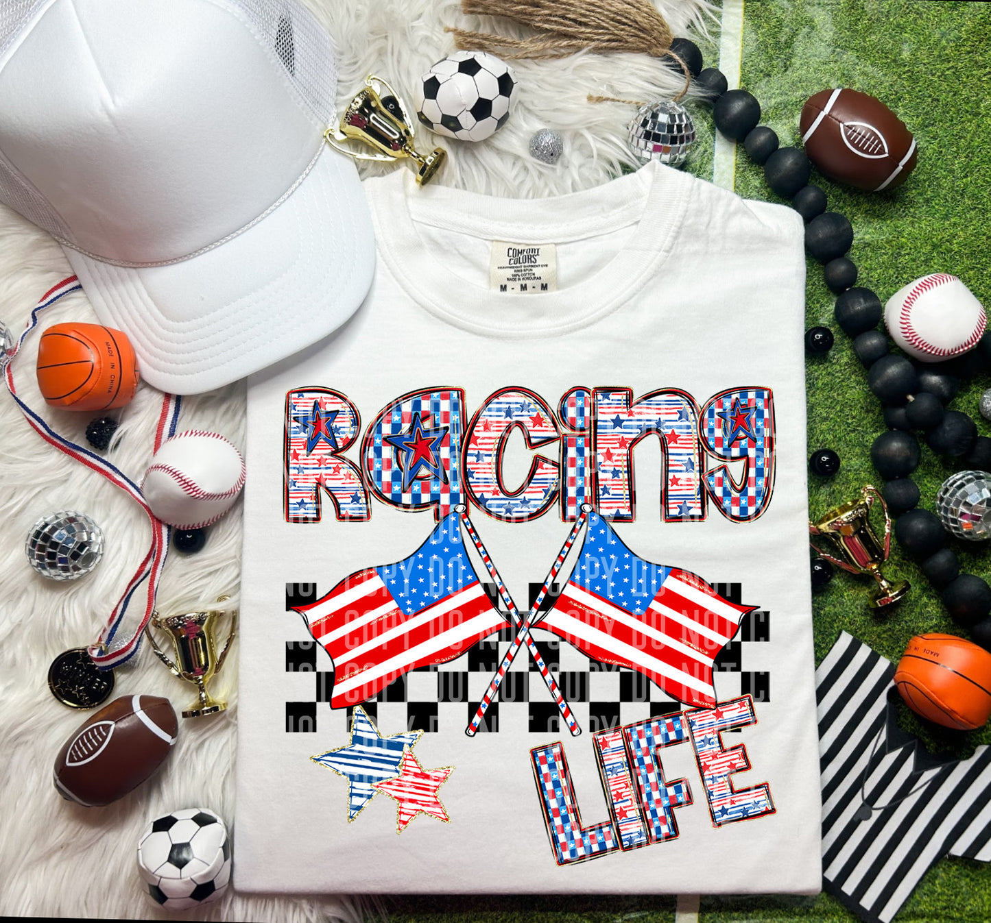 RACING LIFE FLAGS - DTF TRANSFER