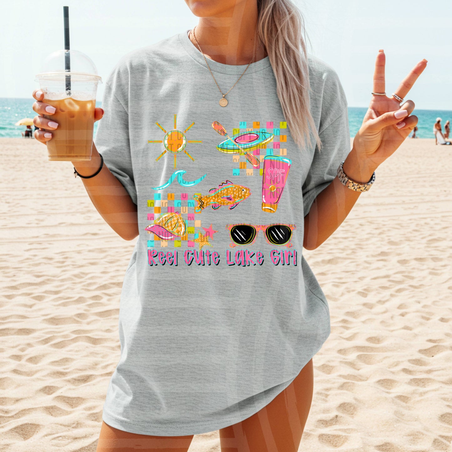 REEL CUTE LAKE GIRL - DTF TRANSFER
