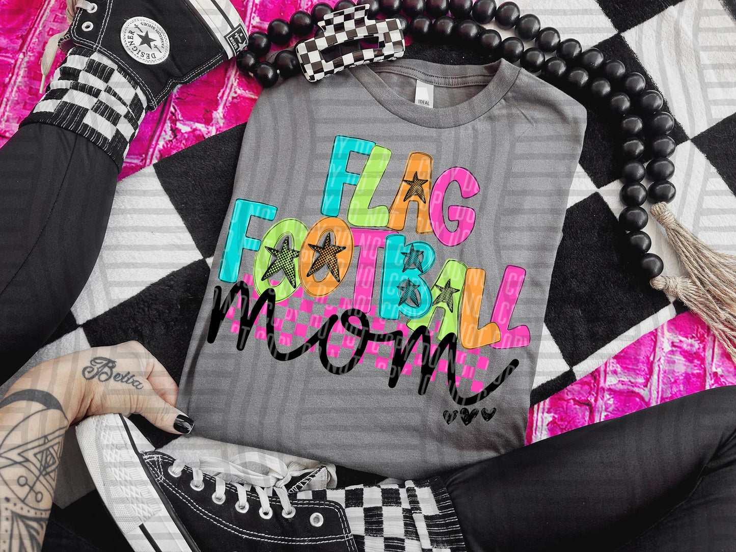 FLAG FOOTBALL MOM - DTF TRANSFER