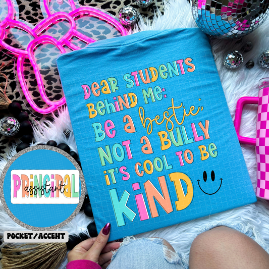 BE KIND - ASSISTANT PRINCIPAL POCKET - DTF TRANSFER