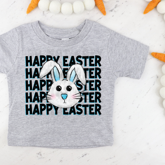 HAPPY EASTER BLUE - DTF TRANSFER