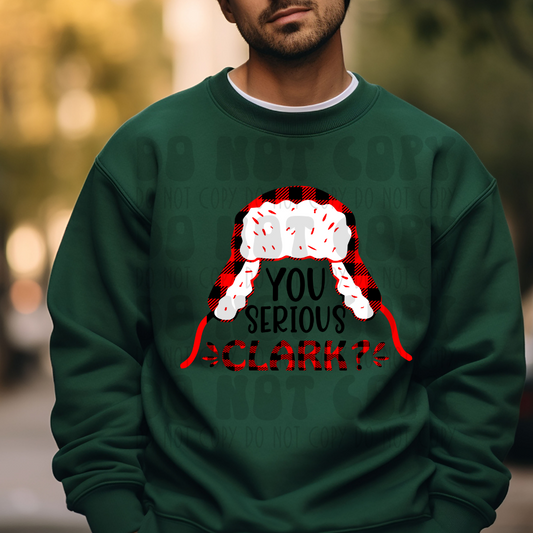 YOU SERIOUS CLARK BUFFALO PLAID - DTF TRANSFER