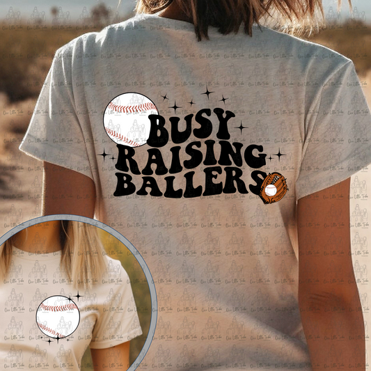 BUSY RAISING BALLERS W/ POCKET - BASEBALL - DTF TRANSFER