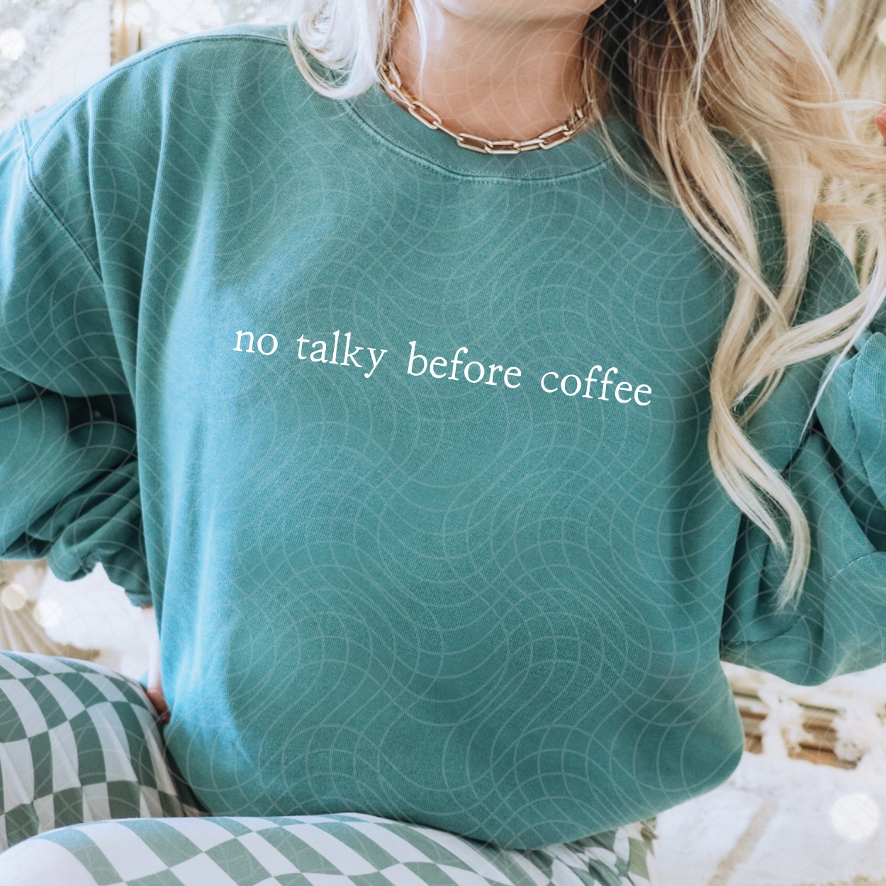 NO TALKY BEFORE COFFEE - DTF TRANSFER