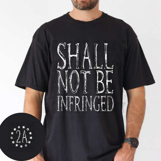 SHALL NOT BE INFRINGED W/POCKET - DTF TRANSFER